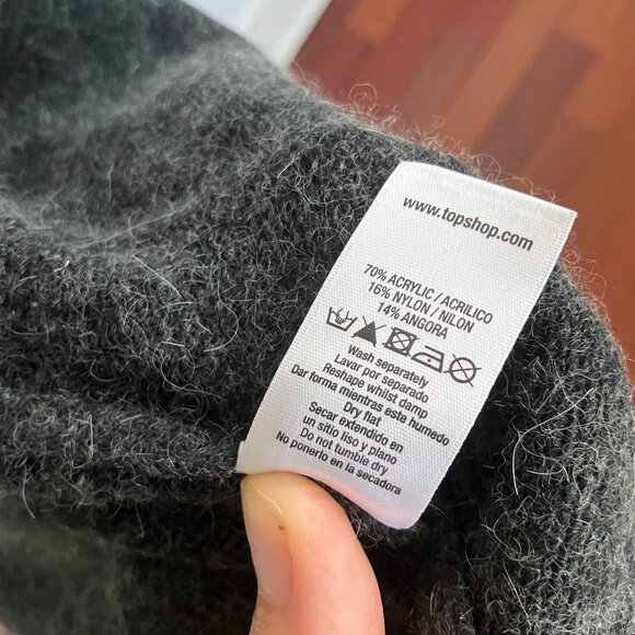 Grey and white topshop angora-blend belted vest (EU size 40 / US size 12) - Picture 12 of 12